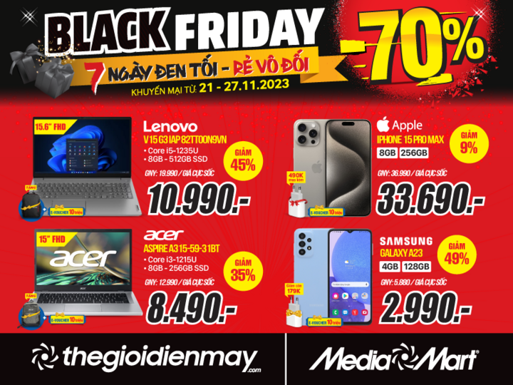 Black Friday, siêu thị điện máy MediaMart sale khủng đến 70% - 5
