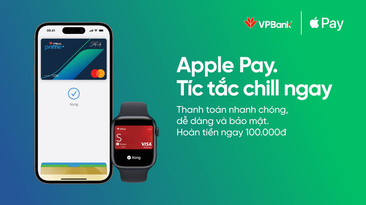 Quên thẻ cơ vật lý, ví chi phí cút, Apple Pay của VPBank mới nhất là 'vật bất ly thân' - 1