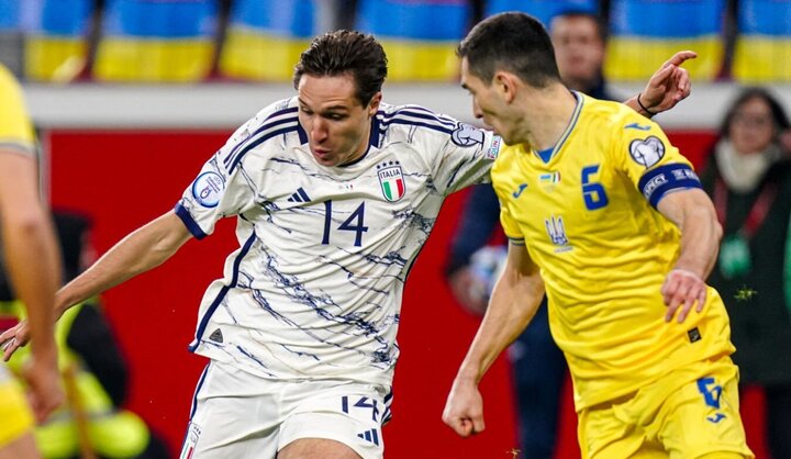 Chiesa (trái) gồng gánh đội tuyển Italy. Ảnh: Getty Images.