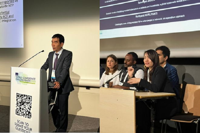 Đoàn đại biểu VN gom mặt mày với rất nhiều bài xích trình diễn có mức giá trị phần mềm bên trên Hội nghị Lao và bệnh dịch Phổi toàn thị trường quốc tế 2023, Thủ đô Paris, Pháp.