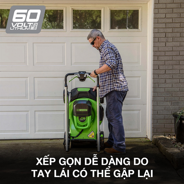 Đánh giá máy cắt cỏ đẩy tay dùng pin Greenworks - 2