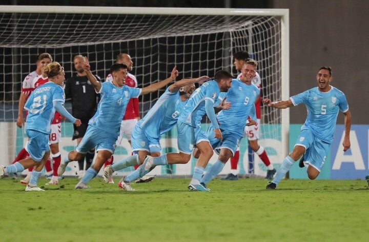 San Marino lần đầu tiên vượt mốc 3 bàn ở vòng loại EURO.