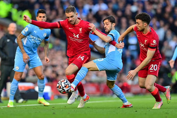 Man City chạm trán Liverpool tại giải Premier League.
