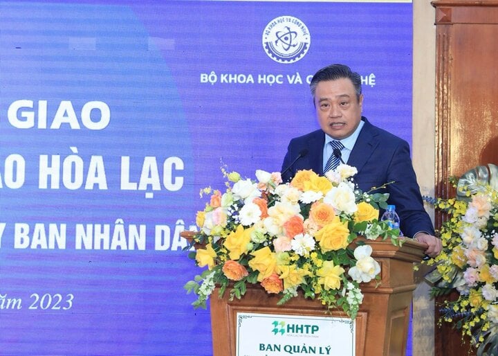 Ông Trần Sỹ Thanh - Chủ tịch UBND TP Hà Nội. (Ảnh: Bộ Khoa học và Công nghệ)