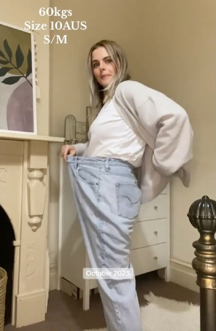 Hiện tại, Jodie chỉ còn 60kg. (Ảnh: TikTok/ @jodielm)