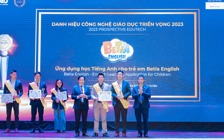 VTC Online đạt danh hiệu Công nghệ Giáo dục Triển vọng năm 2023 với ứng dụng tiếng Anh Betia English vào ngày 25/11/2023.