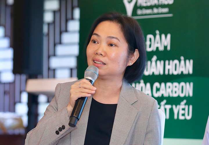 Bà Trần Thị Anh Đào, Phó Tổng Giám đốc phụ trách Sở Giao dịch Chứng khoán TP.HCM.