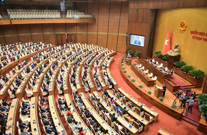 Toàn cảnh phiên bế mạc kỳ họp thứ 6, Quốc hội khoá XV. (Ảnh: quochoi.vn).