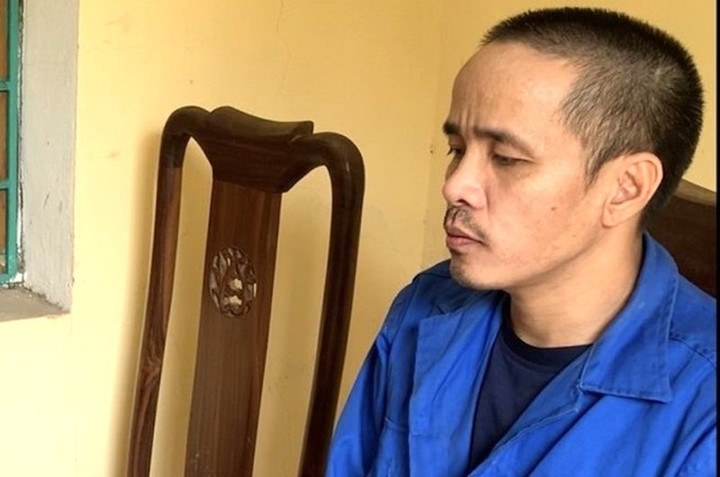 Đối tượng Hồ Đình Tùng tại cơ quan điều tra