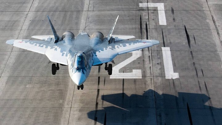 Russian Su-57 fighter.