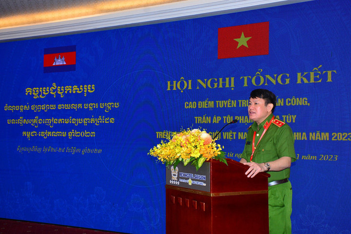 Trung tướng Nguyễn Văn Viện, Cục trưởng Cục Cảnh sát điều tra tội phạm về ma túy. (Ảnh: C04)