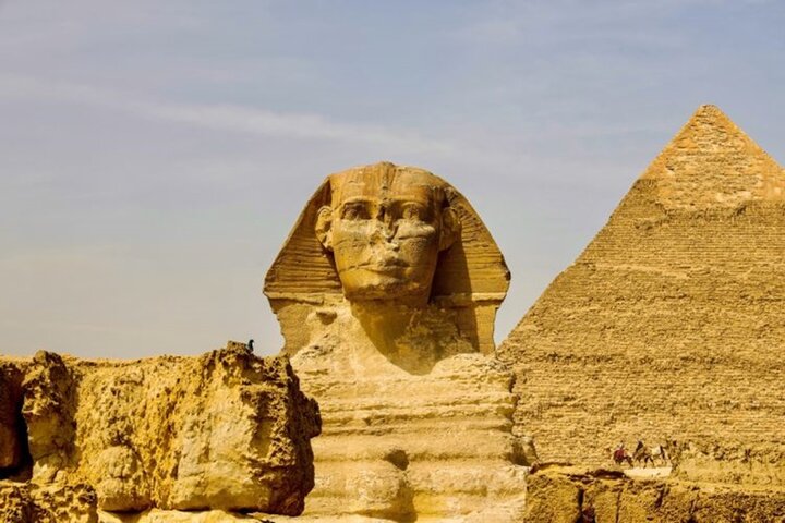 Tượng Nhân sư vĩ đại của Ai Cập bị gãy mũi. (Ảnh: istockphoto)