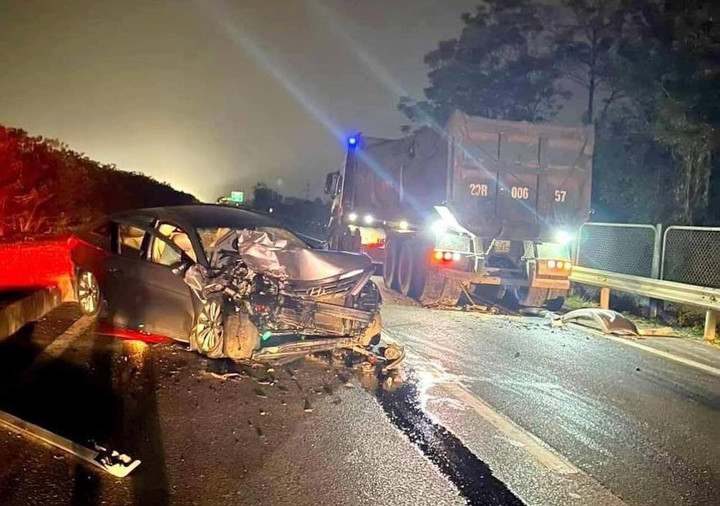 Hiện trường vụ tai nạn.