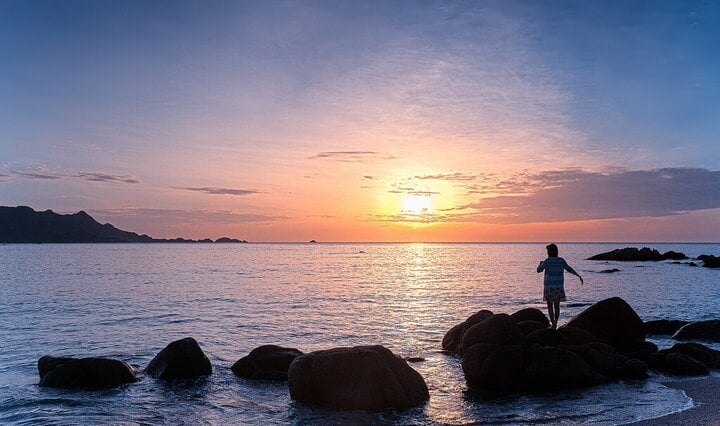 Đảo Bình Ba đang trở thành điểm đến được nhiều du khách trong nước lựa chọn.