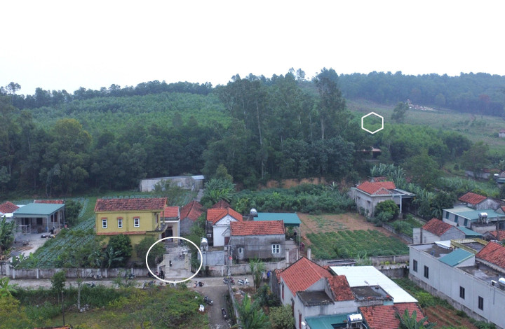 Vị trí nhà cháu An và nơi mọi người tìm thấy cháu