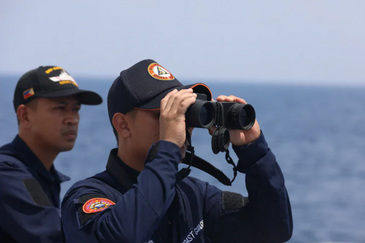 Lực lượng cảnh sát biển Philippines báo cáo hơn 135 tàu Trung Quốc tiến vào bãi đá ngầm Ba Đầu (Whitsun). (Ảnh: Reuters)