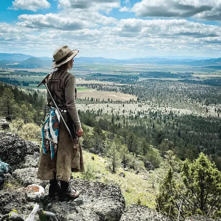 Người phụ nữ gốc Idaho đã có kinh nghiệm du mục 4 năm. (Ảnh: SWNS)