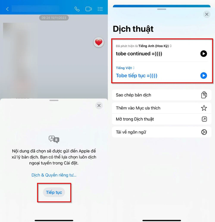 Cách dịch tin nhắn trên Zalo cực chính xác - 2