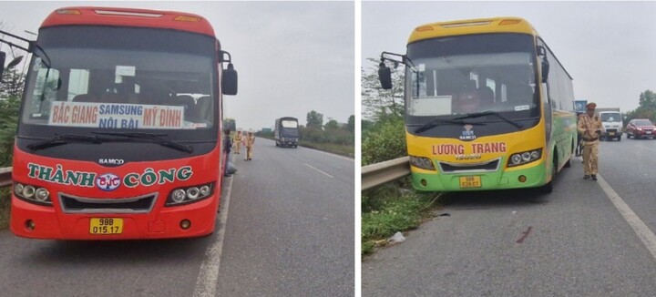 Lực lượng chức năng tỉnh Bắc Giang khám nghiệm hiện trường, tạm giữ hai phương tiện để điều tra, làm rõ vụ việc.