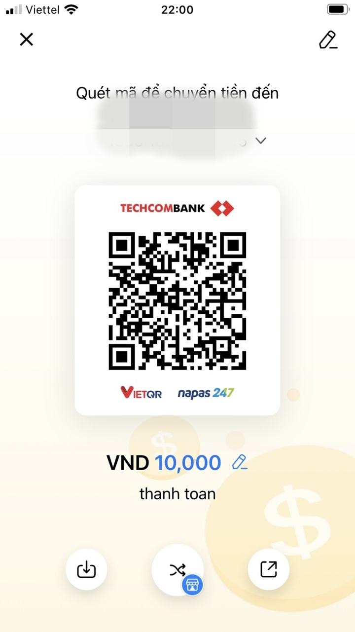 Cách tạo mã QR nhận tiền trên Techcombank Mobile - 4