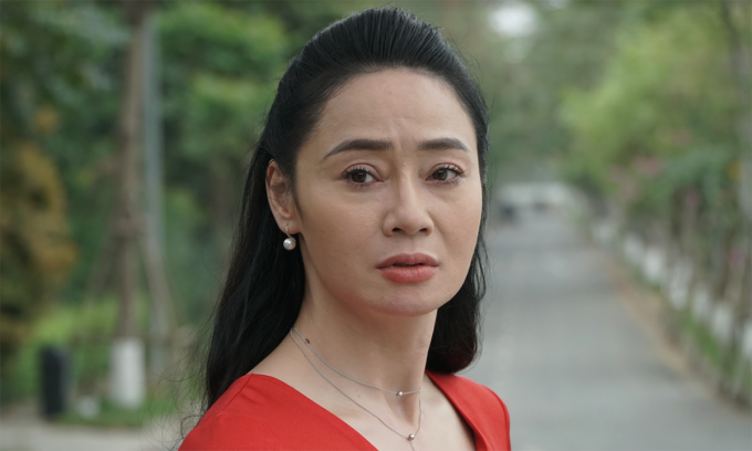 Diễn viên Quách Thu Phương trong phim "Hương vị tình thân".