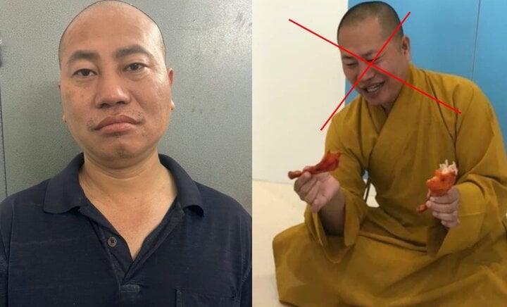 Nguyễn Minh Phúc tự xưng là nhà sư không xuất gia, gây phẫn nộ trên mạng xã hội vì ăn thịt.
