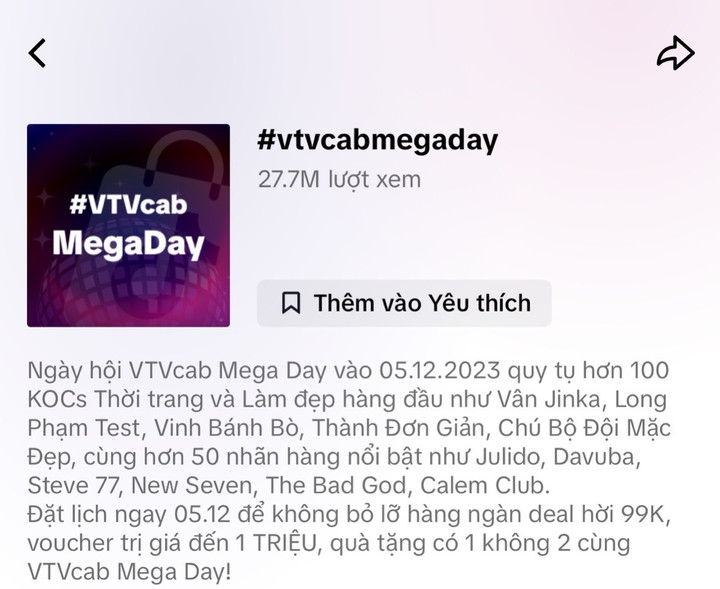 Dấu ấn tại sự kiện MegaDay trong Lễ hội mua sắm cùng VTVcab - 2