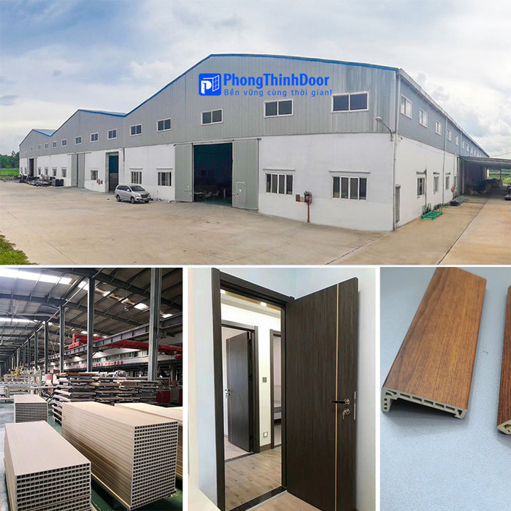 Xưởng cửa nhựa và sản phẩm cửa composite Phong Thịnh Door.