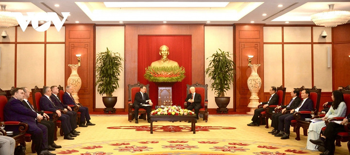 Toàn cảnh buổi tiếp.