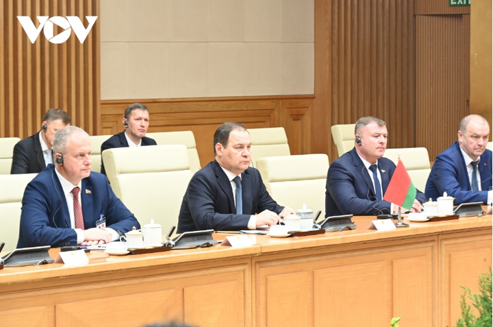 Thủ tướng Belarus Roman Golovchenko tại hội đàm.