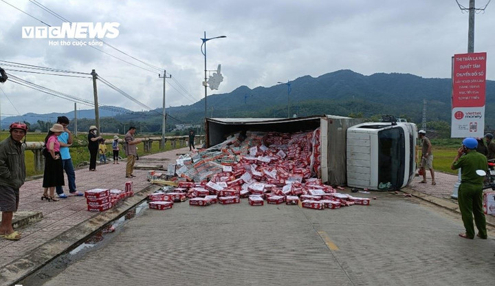 Hiện trường vụ tai nạn.