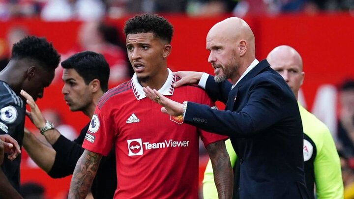 HLV Erik ten Hag sẵn sàng đón Sancho trở lại đội 1.