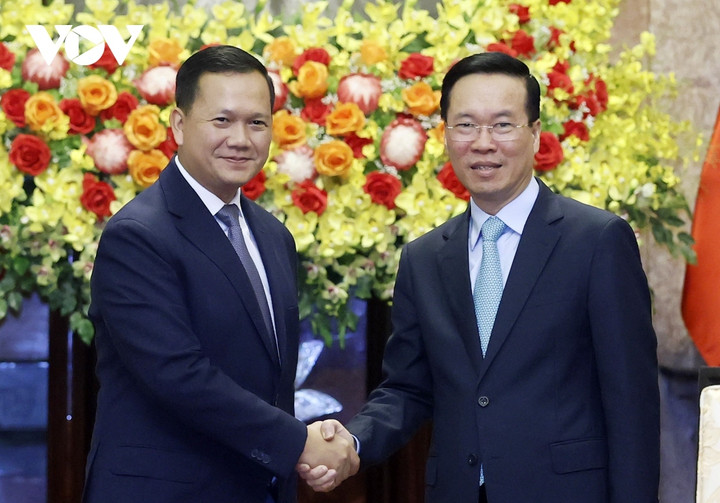 Chủ tịch nước Võ Văn Thưởng và Thủ tướng Hun Manet