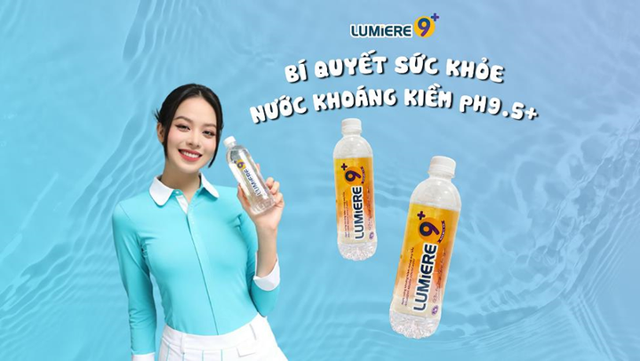 Nước khoáng kiềm Lumiere 9+ là sản phẩm được yêu thích trên thị trường.
