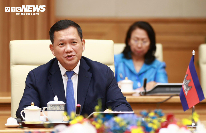 Thủ tướng Phạm Minh Chính phát biểu tại cuộc hội đàm.