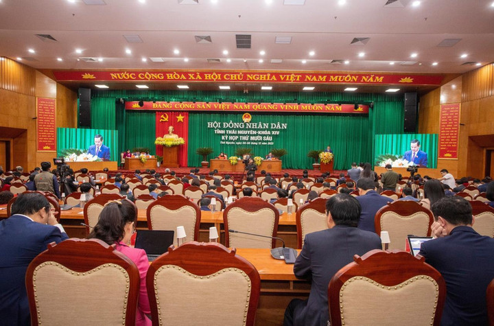 Toàn cảnh phiên khai mạc kỳ họp. (Ảnh: hdnd.thainguyen.gov.vn)