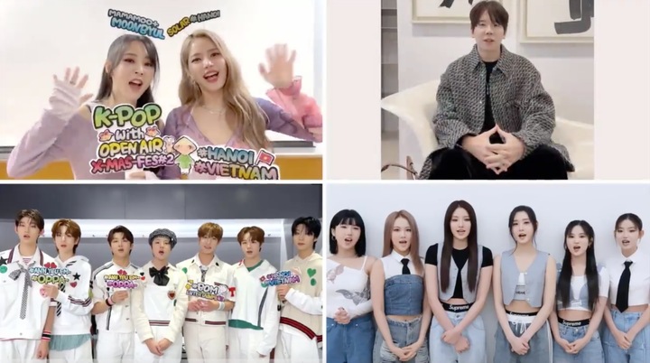 Dàn sao Kpop tham gia đêm nhạc.