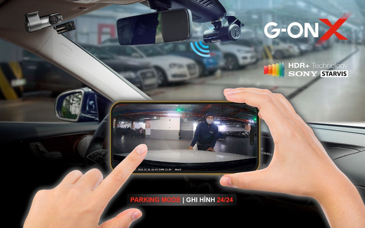 Chế độ ghi hình bảo vệ khi đỗ xe trên camera GNET G-ONX.
