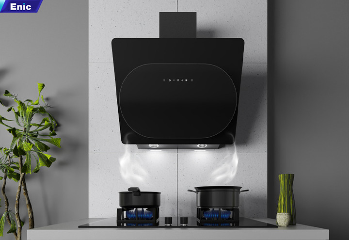 Máy hút mùi cảm biến vẫy tay hiện đại.