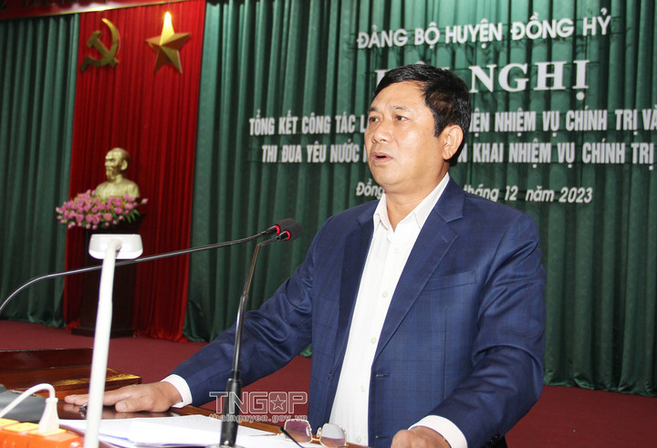 Trưởng ban Dân vận Tỉnh ủy Phạm Thái Hanh phát biểu chỉ đạo. (Ảnh: https://thainguyen.gov.vn)