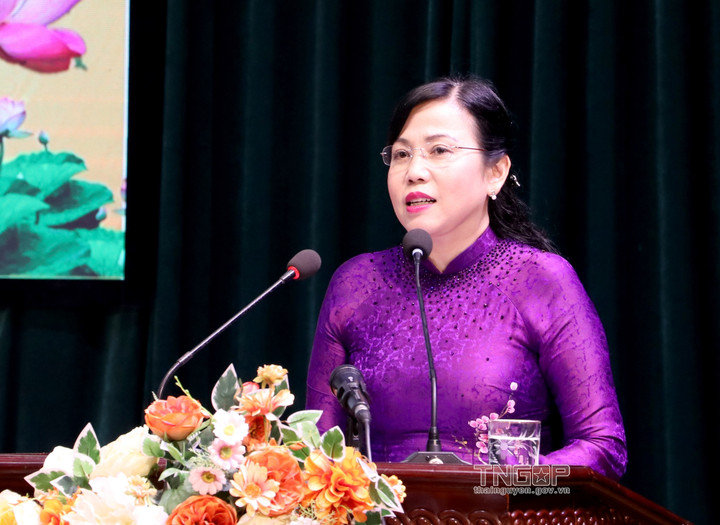 Bí thư Tỉnh ủy Thái Nguyên Nguyễn Thanh Hải phát biểu tại hội nghị. (Ảnh: thainguyen.gov.vn)