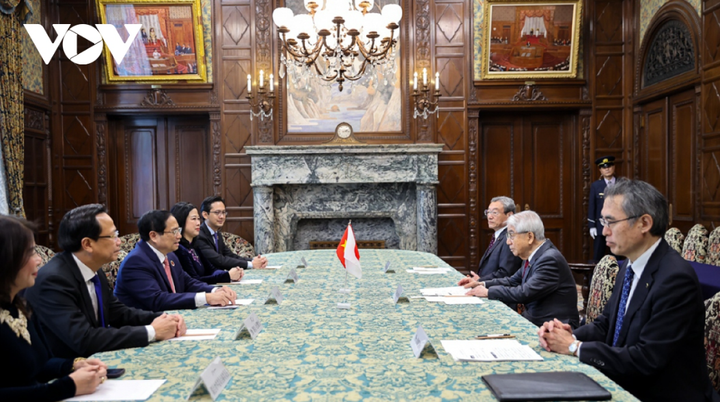 Thủ tướng Phạm Minh Chính đã hội kiến với Chủ tịch Thượng viện Nhật Bản Otsuji Hidehisa.