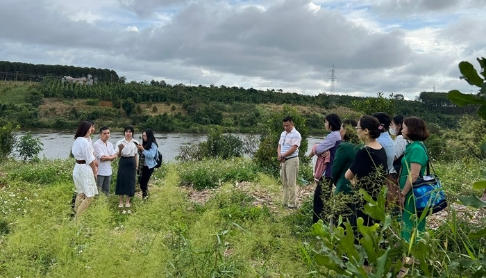 Hội thảo cũng dành thời gian tham quan vùng quy hoạch trồng dược liệu tại xã Đắk Ha và xã Quảng Sơn, huyện Đắk Glong.