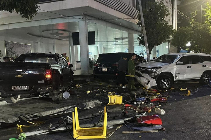 Hiện trường vụ việc vào tối 8/12. (Ảnh: Đ.X)