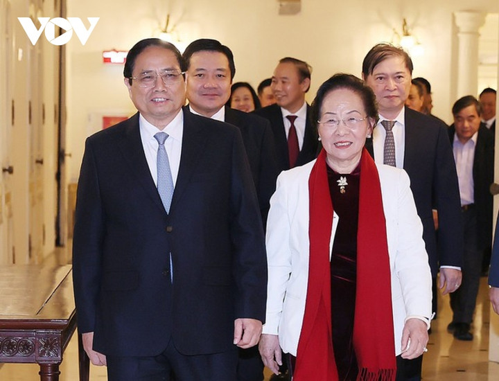 Thủ tướng Phạm Minh Chính tới dự lễ trao giải thưởng Nhân tài Đất Việt lần thứ 17.