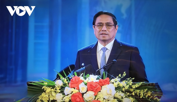 Thủ tướng Phạm Minh Chính phát biểu tại buổi lễ.