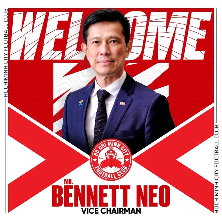 Ông Bennett Neo làm Phó chủ tịch CLB TP.HCM. (Ảnh: CLB TP.HCM)