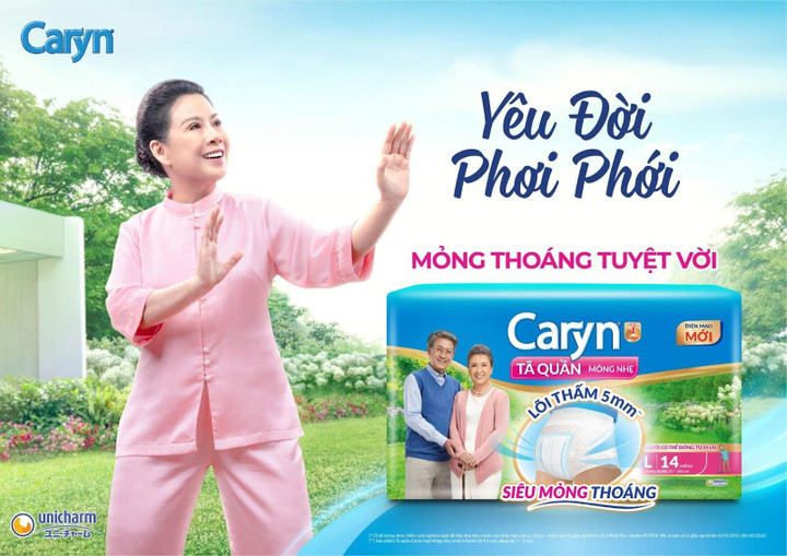 Caryn - Tã quần người lớn dành cho người vẫn đứng, đi lại được nhưng bắt đầu gặp các vấn đề về rối loạn bài tiết.