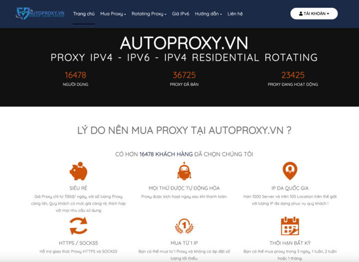 Dịch vụ mua proxy IPv4, IPv6, Socks5 giá rẻ tại autoproxy.vn - 3