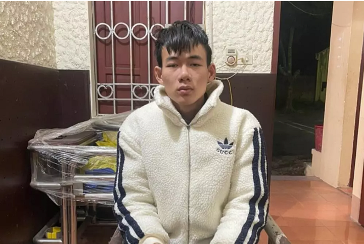 Võ Hồng Đức Minh tại cơ quan công an. (Ảnh: CACC)